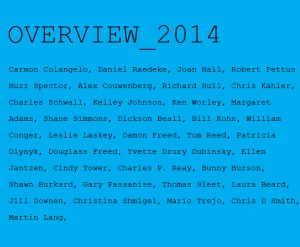 overview_2014_Bruno-David-Gallery